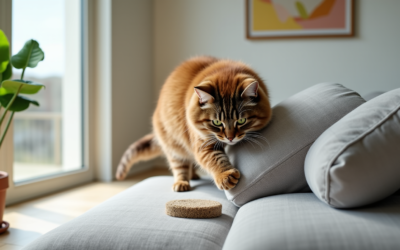 Comment empêcher un chat de faire ses griffes sur le canapé
